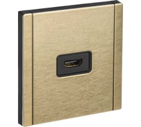 Розетка HDMI IEK FORTE&PIANO FP640M шампань FP-H10-M-K37