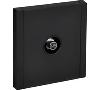 Розетка TV IEK FORTE&PIANO оконечная FP128M черный FP-A10-O-M-K02