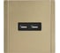 Розетка USB IEK FORTE&PIANO A+A 3,1А FP649M шампань FP-U21-D31-M-K37 2
