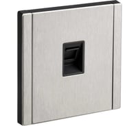 Розетка компьютерная IEK FORTE&PIANO RJ45 кат.5E FP732M никель FP-K10-1-M-K50