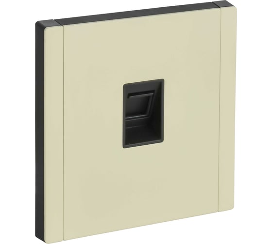 Розетка компьютерная IEK FORTE&PIANO RJ45 кат.5E FP832M слоновая кость FP-K10-1-M-K41 1
