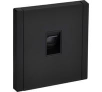 Розетка компьютерная IEK FORTE&PIANO RJ45 кат.6 FP131M черный FP-K10-2-M-K02