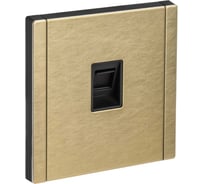 Розетка компьютерная IEK FORTE&PIANO RJ45 кат.5E FP632M шампань FP-K10-1-M-K37