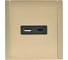 Розетка USB IEK FORTE&PIANO A+C 18Вт FP651M шампань FP-U22-018-M-K37 2