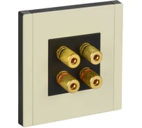 Аудиорозетка 4-местная IEK FORTE&PIANO FP839M слоновая кость FP-S40-M-K41