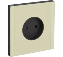 Розетка IEK FORTE&PIANO без заземления, с защитными шторками, винтовое крепление 10А FP817M слоновая кость FP-R13-10-M-K41