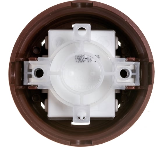 1-клавишный проходной выключатель Bylectrica А610-2261 10А, открытой установки, серия РЕТРО, коричневый, А610-2261