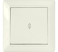 1-клавишный перекрестный выключатель Bylectrica скрытой установки серия СТИЛЬ, бежевый, С6/2 10-825 бежевый