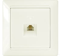 Телефонная розетка Bylectrica серия СТИЛЬ, бежевый, ТР4-034 бежевый