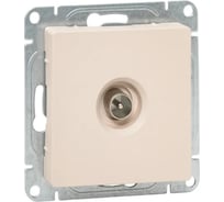 Механизм розетки EKF TV, одиночная, кремовый, Эпика UP1-SOI-TV-1