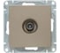 Механизм розетки EKF TV, оконечная, шампань, Эпика UP1-SOC-TV-3 2