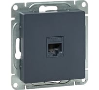 Механизм розетки EKF RJ11, графит, Эпика UP1-SOG-RJ11