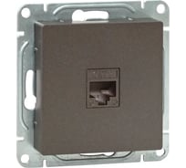 Механизм розетки EKF RJ11, мокко, Эпика UP1-SOM-RJ11