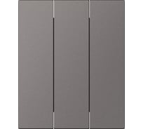 Выключатель 3-клавишный модульный SMARTBUY 10А графит Альтаир SBE-m11g-10-SW3-0