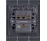 Выключатель 3-клавишный модульный SMARTBUY 10А графит Альтаир SBE-m11g-10-SW3-0 3