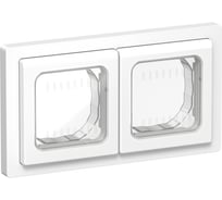 Рамка 2-местная IEK FLITE IP55 Рпро-2-55-ФлБ белый FI-M20-32-55-K01