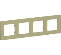 Рамка 4-местная IEK FLITE РУ-4-К-ФлО оливковый FI-M42-32-20-K26