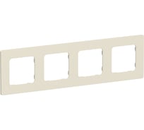 Рамка 4-местная IEK FLITE РУ-4-К-ФлСл сливочный FI-M42-32-20-K86