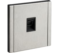 Розетка компьютерная IEK FORTE&PIANO RJ45 кат.6 FP731M никель FP-K10-2-M-K50