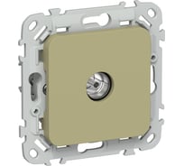 Розетка TV IEK FLITE экранированная оконечная тип M РТВм-1-1-1-ФлО оливковый FI-A13-O-K26