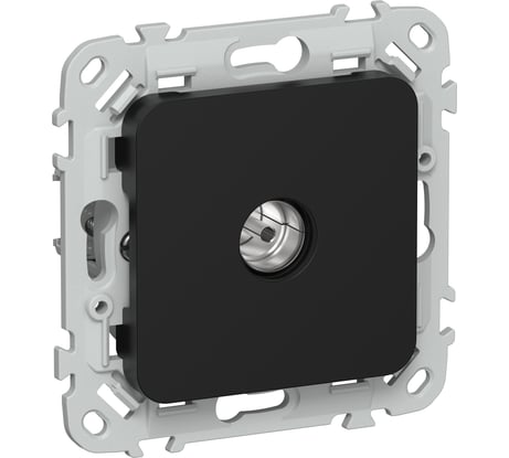 Розетка TV IEK FLITE экранированная проходная тип M РТВм-1-1-2-ФлЧ черный FI-A13-P-K02