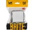 Розетка IEK BRITE с заземлением, с защитными шторками, с крышкой, 16А, IP20 РСбш10-3-БрАБ арктический белый BR-R16-16-K91 7