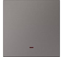 Выключатель 1-клавишный SMARTBUY Альтаир с индикатором, независимый, 10А, графит SBE-i11g-10-SW1-1