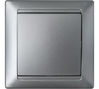 1-клавишный перекрестный выключатель Bylectrica скрытой установки, серия СТИЛЬ, серебро, С6/2 10-825 серебро