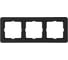 Рамка Systeme Electric W59 DECO 3-постовая, графит KD-3D-138 1