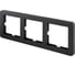 Рамка Systeme Electric W59 DECO 3-постовая, графит KD-3D-138 2