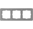 Рамка Systeme Electric W59 DECO 3-постовая, платина KD-3D-128 1
