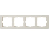 Рамка Systeme Electric W59 DECO 4-постовая, слоновая кость KD-4D-28