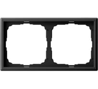 Рамка Systeme Electric ARTGALLERY 2-постовая, универсальная, черный шелк GAL001702