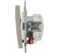 Выключатель 2-клавишный Systeme Electric W59 с подсветкой, 10АХ, механизм, платина VS510-251-12-86 3