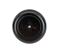 Розетка ООО Ливны-Электро РА 10-007 круглая, черная в количестве 200 шт. РАф 712.1