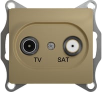 Одиночная розетка Systeme Electric Glossa Титан TV-SAT 1DB SE GSL000497