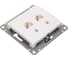 Компьютерная розетка Systeme Electric Glossa Молочная 2-ая RJ45+RJ45, кат.5E SE GSL000985KK 2