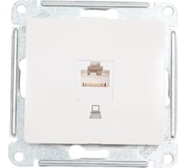 Компьютерная розетка Systeme Electric Glossa Молочная RJ45 кат.5E GSL000981K