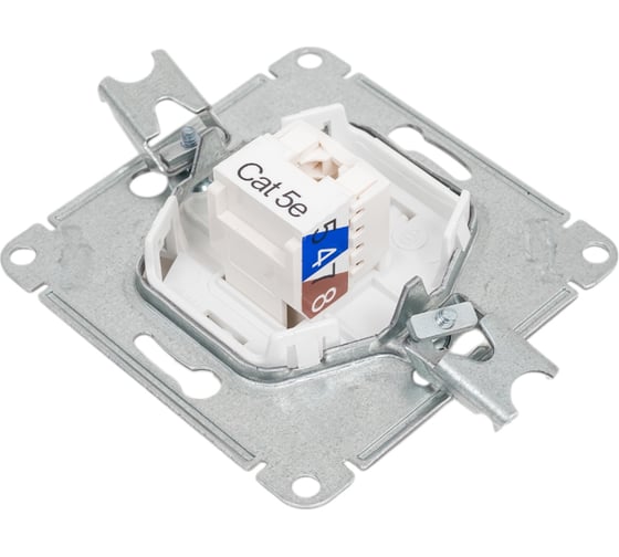 Компьютерная розетка Systeme Electric Glossa Молочная RJ45 кат.5E GSL000981K