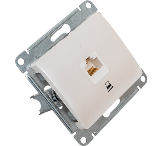 Компьютерная розетка Systeme Electric Glossa Перламутр RJ45 кат.5E SE GSL000681K