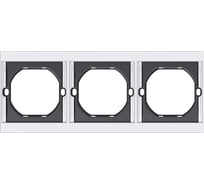 Рамка SMARTBUY 3-местная алюминий серебро Альтаир SBE-m11al-00-FR-3