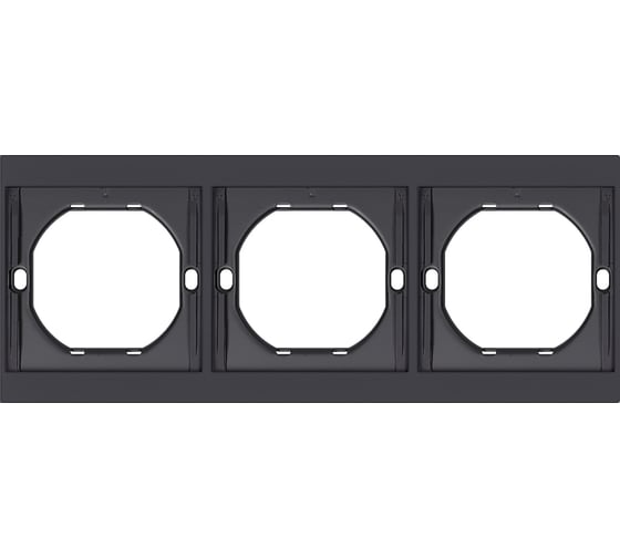 Рамка SMARTBUY 3-местная алюминий черный Альтаир SBE-m11alb-00-FR-3 1