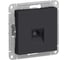 Розетка телефонная Systeme Electric ATLASDESIGN RRR RJ11, механизм, карбон ATN001081R 1