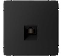 Розетка компьютерная Systeme Electric ARTGALLERY RJ45, кат. 5е, механизм, черный шелк GAL001783