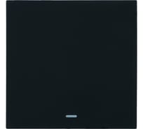 Выключатель 1-клавишный STEKKER серия Мия c индикатором, механизм, 250В, 10А, RSW10-3101-05, черный бархат, 50445