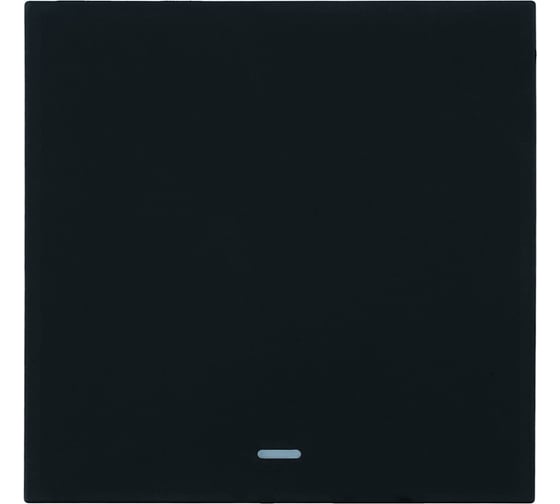 Выключатель 1-клавишный STEKKER серия Мия c индикатором, механизм, 250В, 10А, RSW10-3101-05, черный бархат, 50445 1