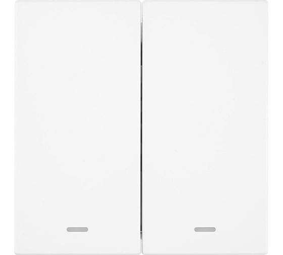 Выключатель 2-клавишный STEKKER серия Мия c индикатором, механизм, 250В, 10А, RSW10-3102-01, белая магнолия, 50432 1