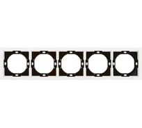 Рамка STEKKER 5-местная, серия Мия, PFR00-3005-01, белая магнолия 50460