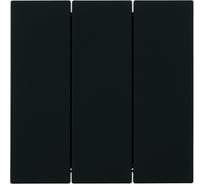 Механизм выключателя 3-клавишного STEKKER 250В, 10А, серия Мия, RSW10-3108-05, черный бархат, 50444