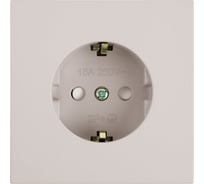 Механизм розетки 1-местной STEKKER с защитной шторкой, с заземлением, 250В, 16А, серия Мия, RST16-3110-08, пудровый жемчуг, 50484